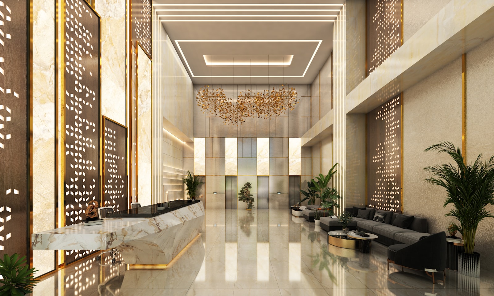 Moderne Hotellobby